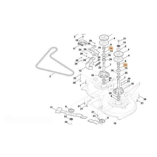 STIHL  Pierścień odległościowy 6170 702 1700